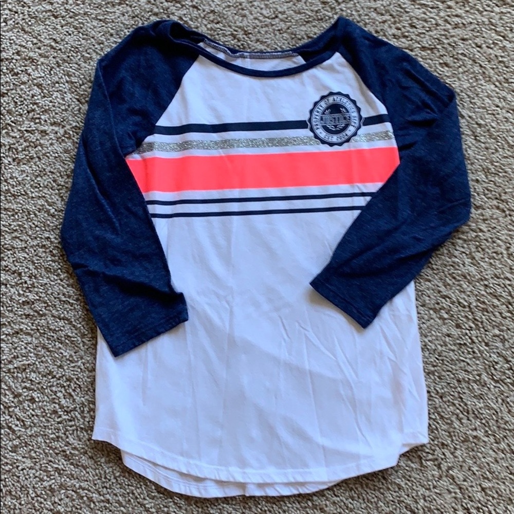 Girls Justice 3/4 Sleeve Shirt size 14